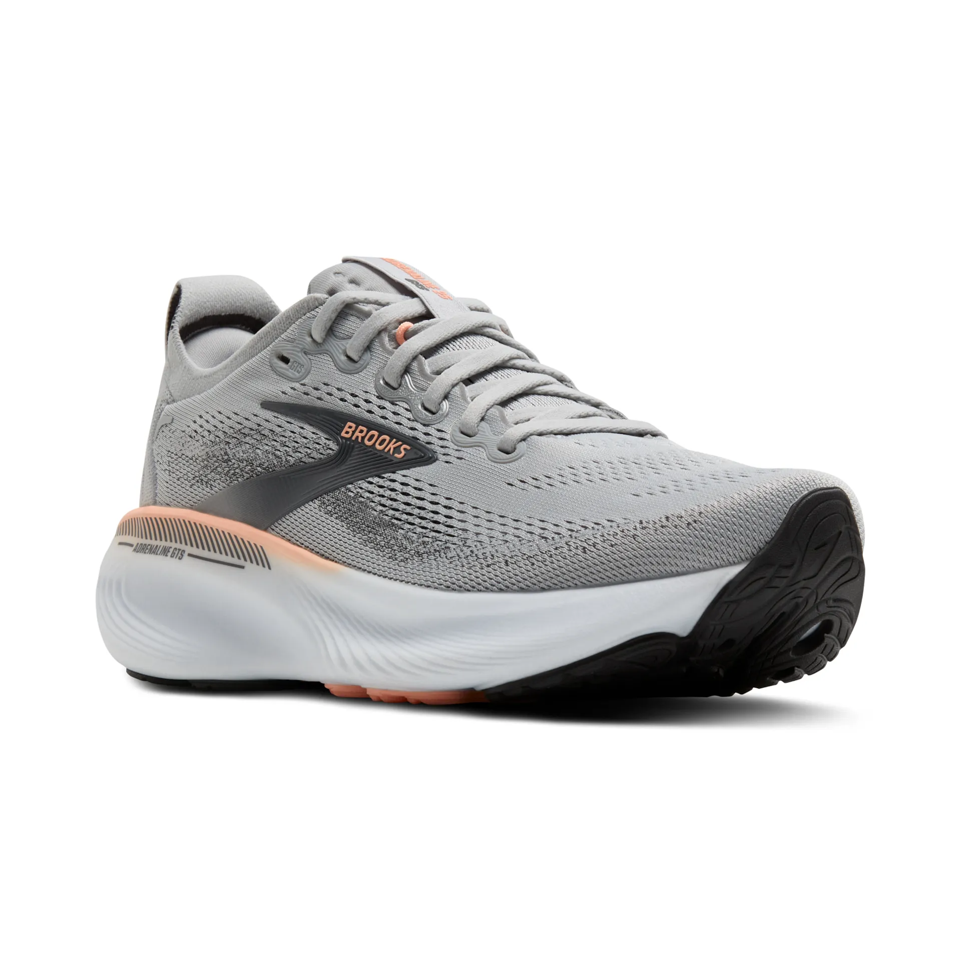 Brooks W ADRENALINE GTS 25 GREY/BLACKENED PEARL/CORAL