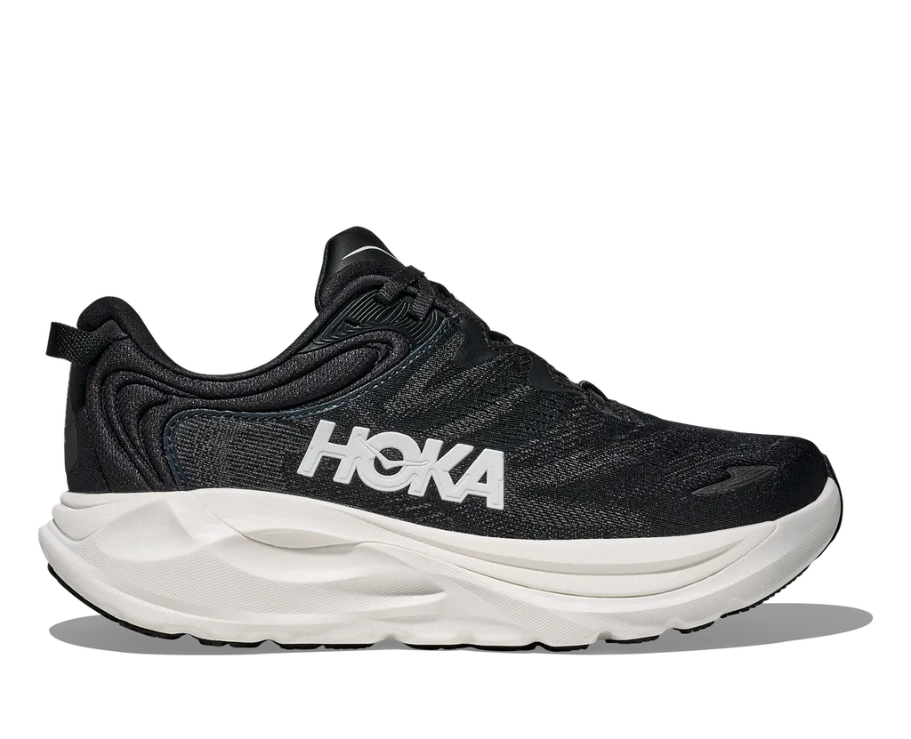 HOKA W GAVIOTA 6 BLACK / WHITE
