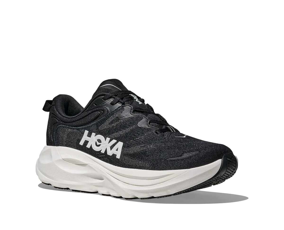 HOKA W GAVIOTA 6 BLACK / WHITE