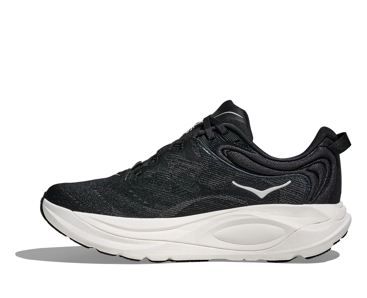 HOKA W GAVIOTA 6 BLACK / WHITE