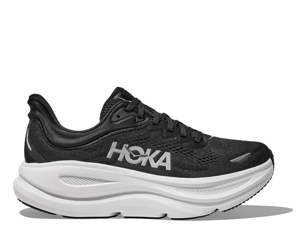 HOKA W BONDI 9 BLACK / WHITE