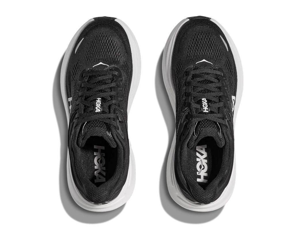 HOKA W BONDI 9 BLACK / WHITE