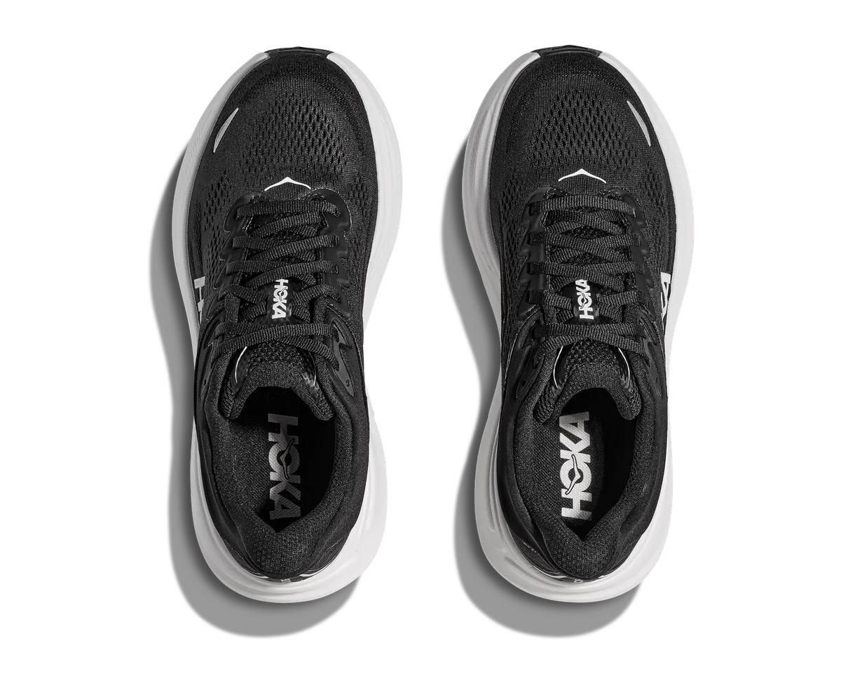 HOKA W BONDI 9 BLACK / WHITE