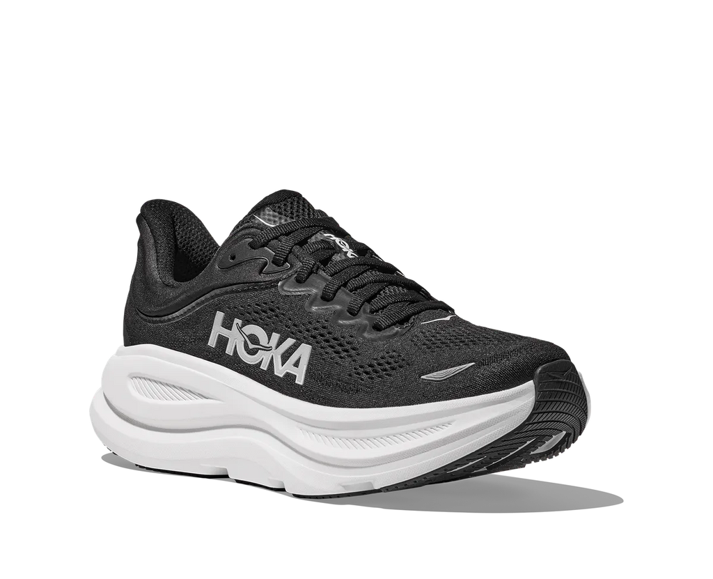 HOKA W BONDI 9 BLACK / WHITE