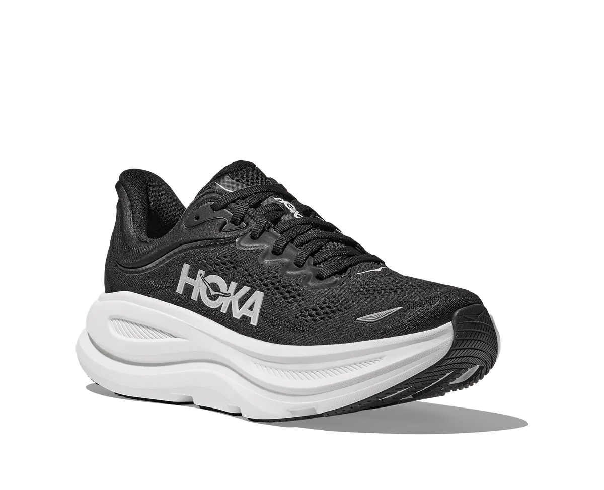 HOKA W BONDI 9 BLACK / WHITE