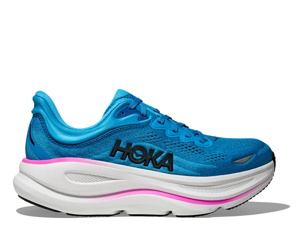 HOKA W BONDI 9 SKYWARD BLUE / NEON FUCHSIA