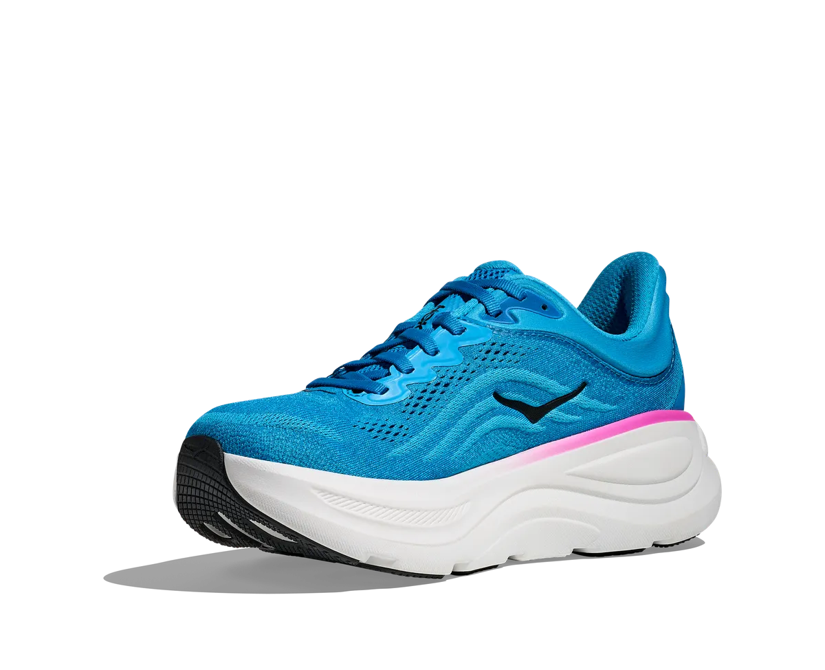 HOKA W BONDI 9 SKYWARD BLUE / NEON FUCHSIA
