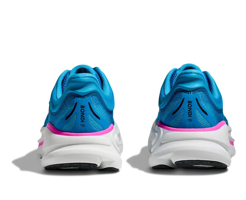HOKA W BONDI 9 SKYWARD BLUE / NEON FUCHSIA