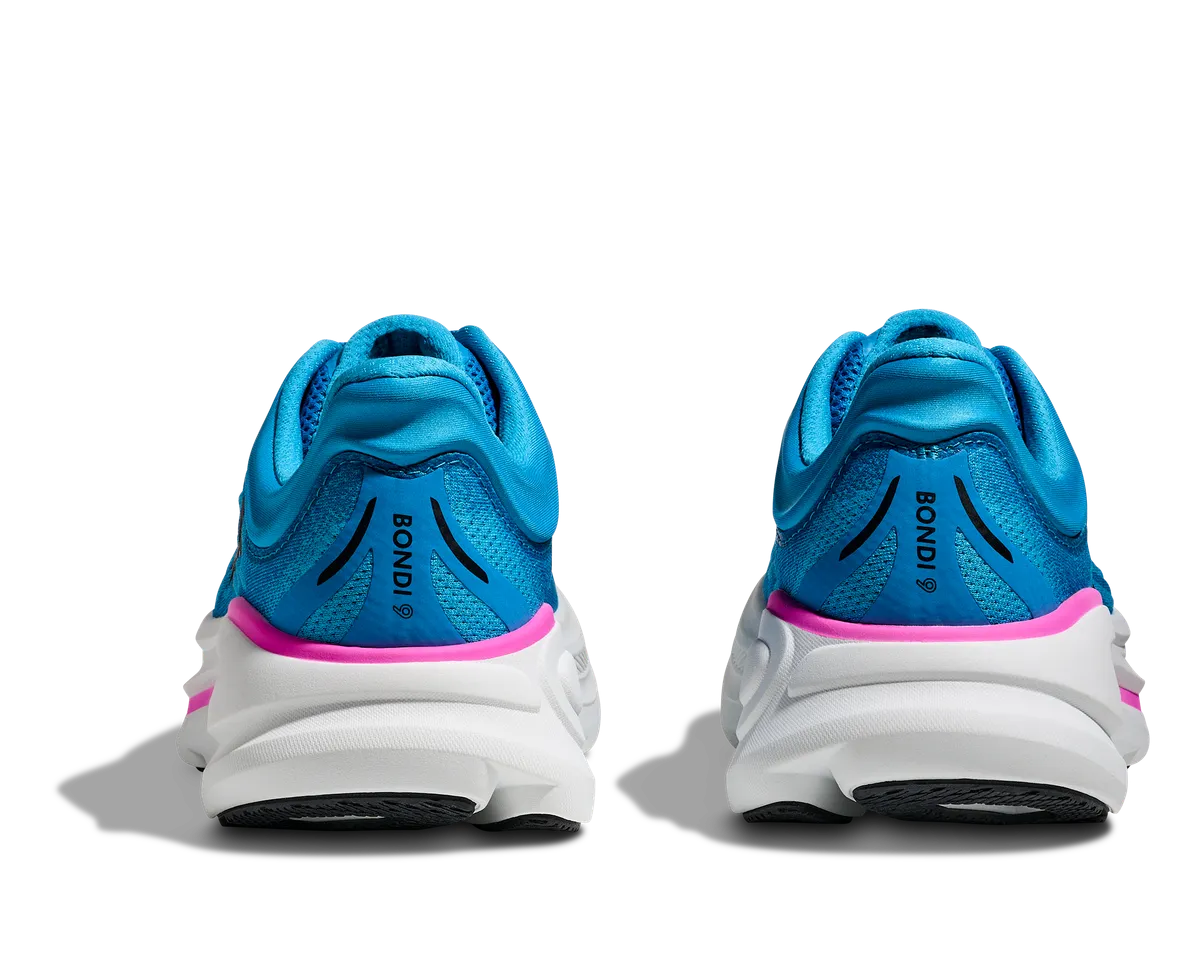 HOKA W BONDI 9 SKYWARD BLUE / NEON FUCHSIA