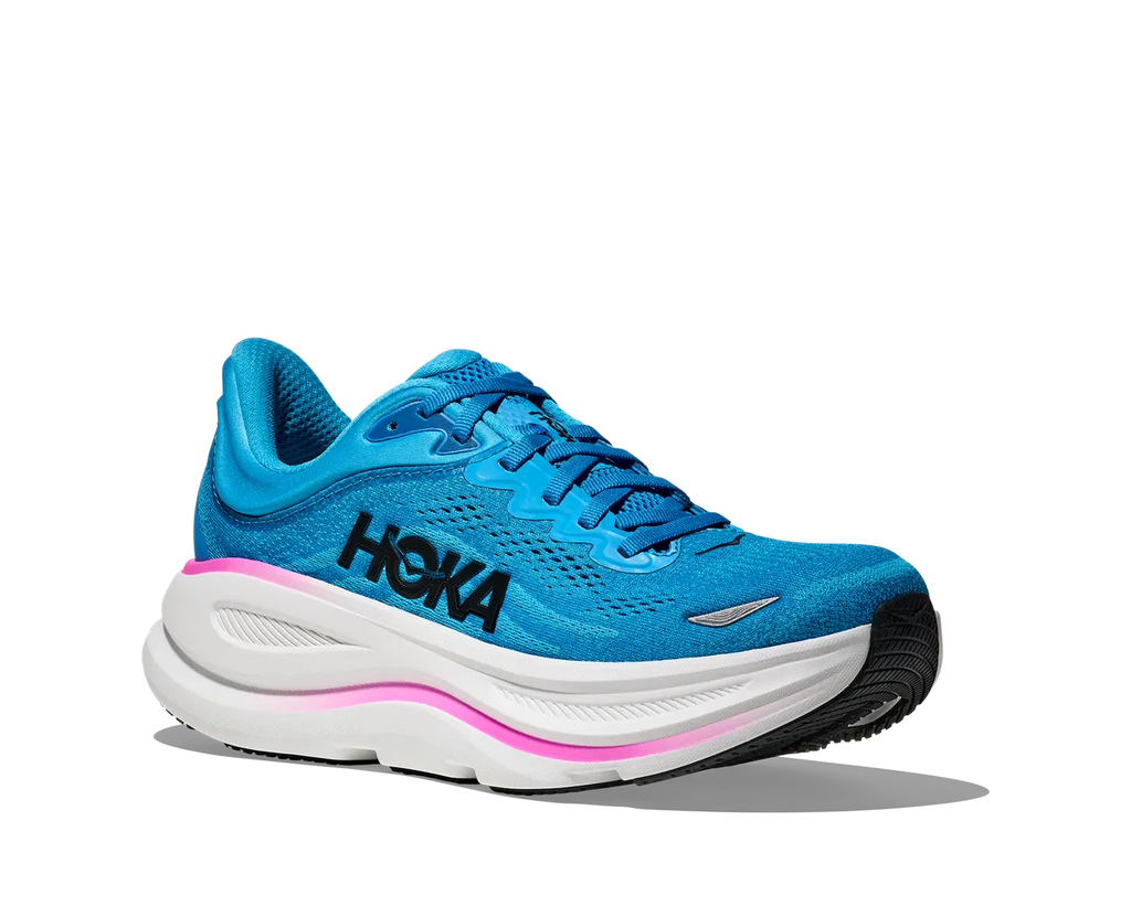 HOKA W BONDI 9 SKYWARD BLUE / NEON FUCHSIA