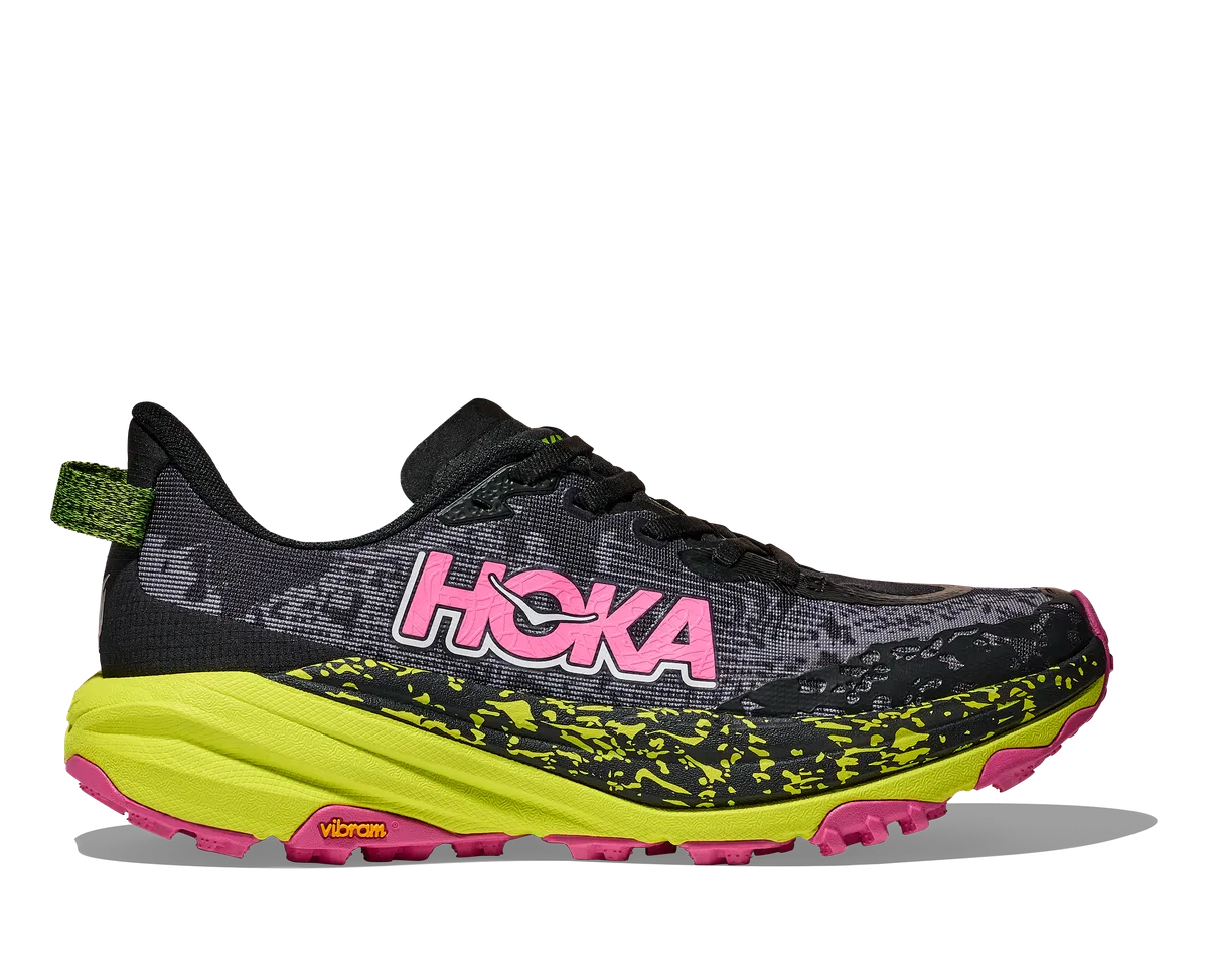 HOKA W SPEEDGOAT 6 BLACK NEON