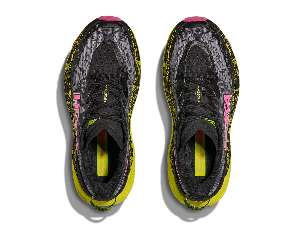 HOKA W SPEEDGOAT 6 BLACK NEON