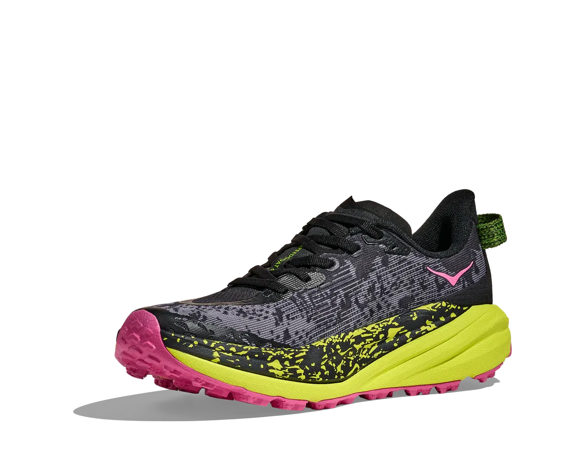 HOKA W SPEEDGOAT 6 BLACK NEON