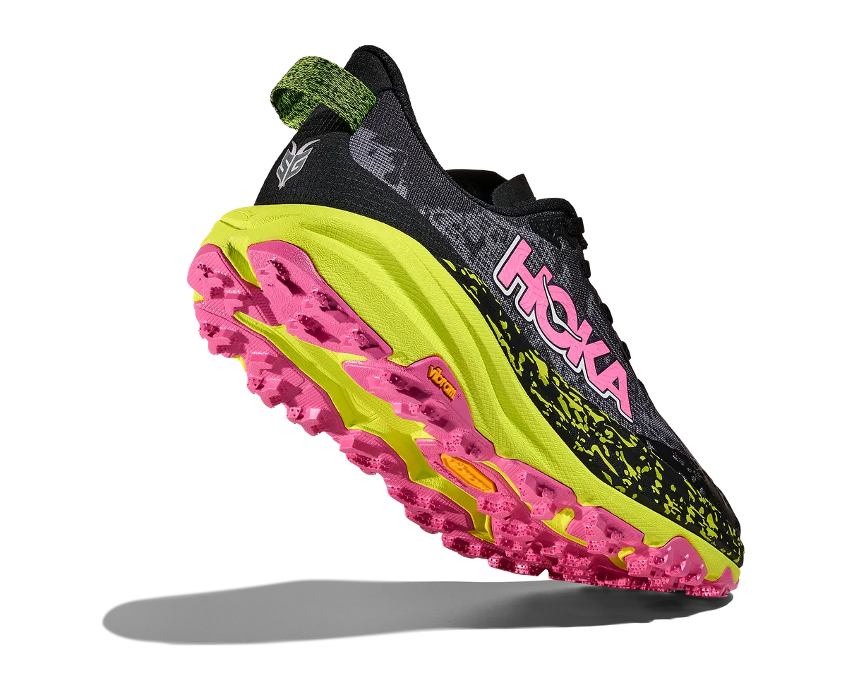 HOKA W SPEEDGOAT 6 BLACK NEON