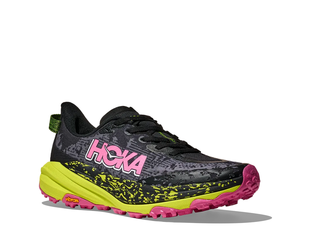 HOKA W SPEEDGOAT 6 BLACK NEON