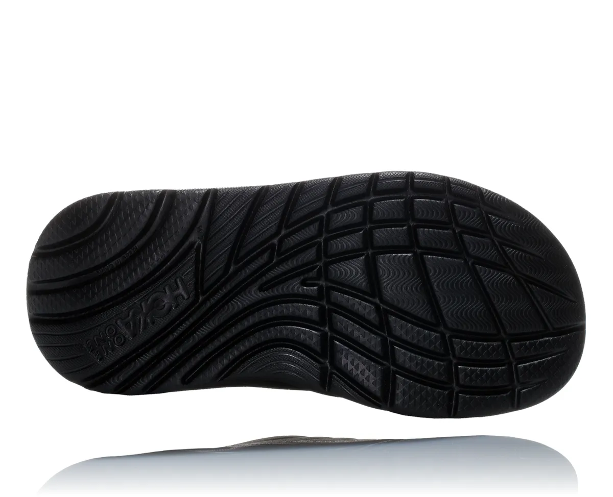 HOKA M HOKA ORA RECOVERY BLACK / DARK GULL GRAY