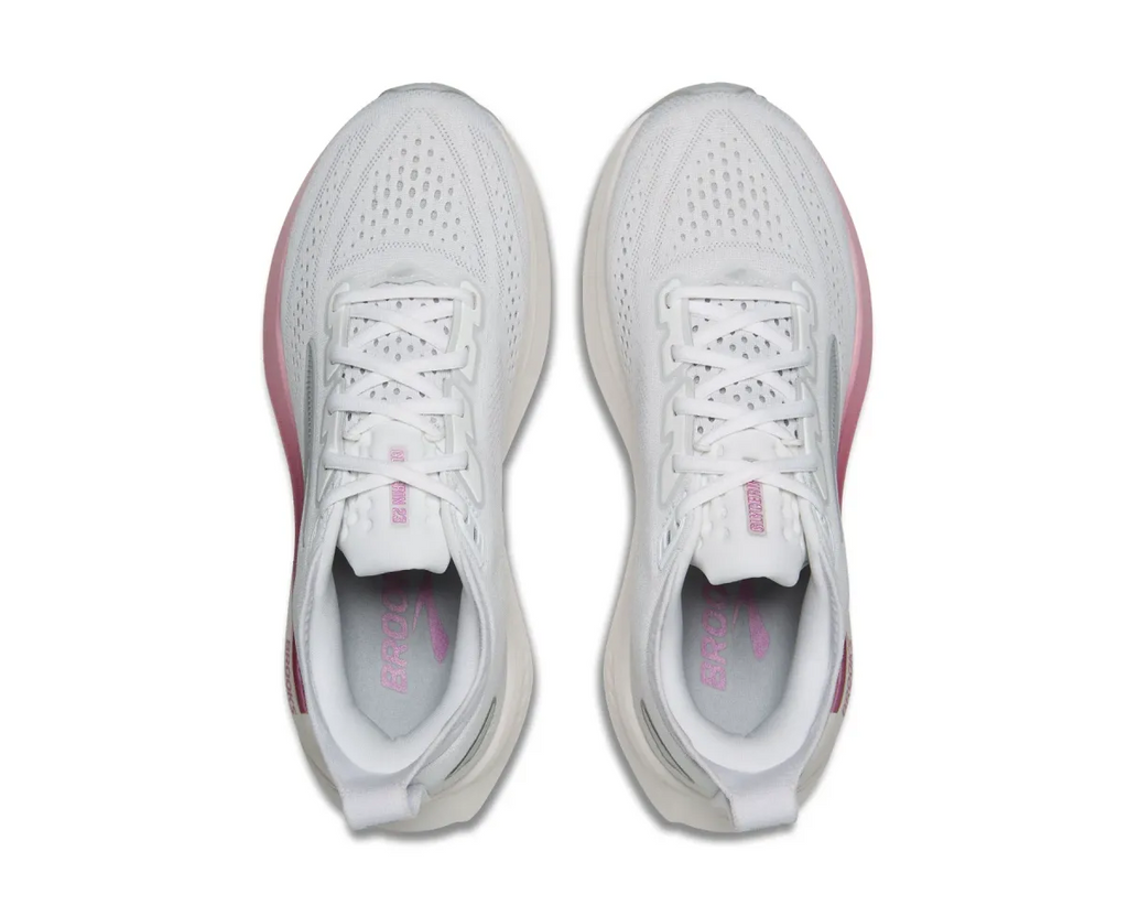 BROOKS W GYLCERIN 23 WHITE/HARBOR MIST/METALLI