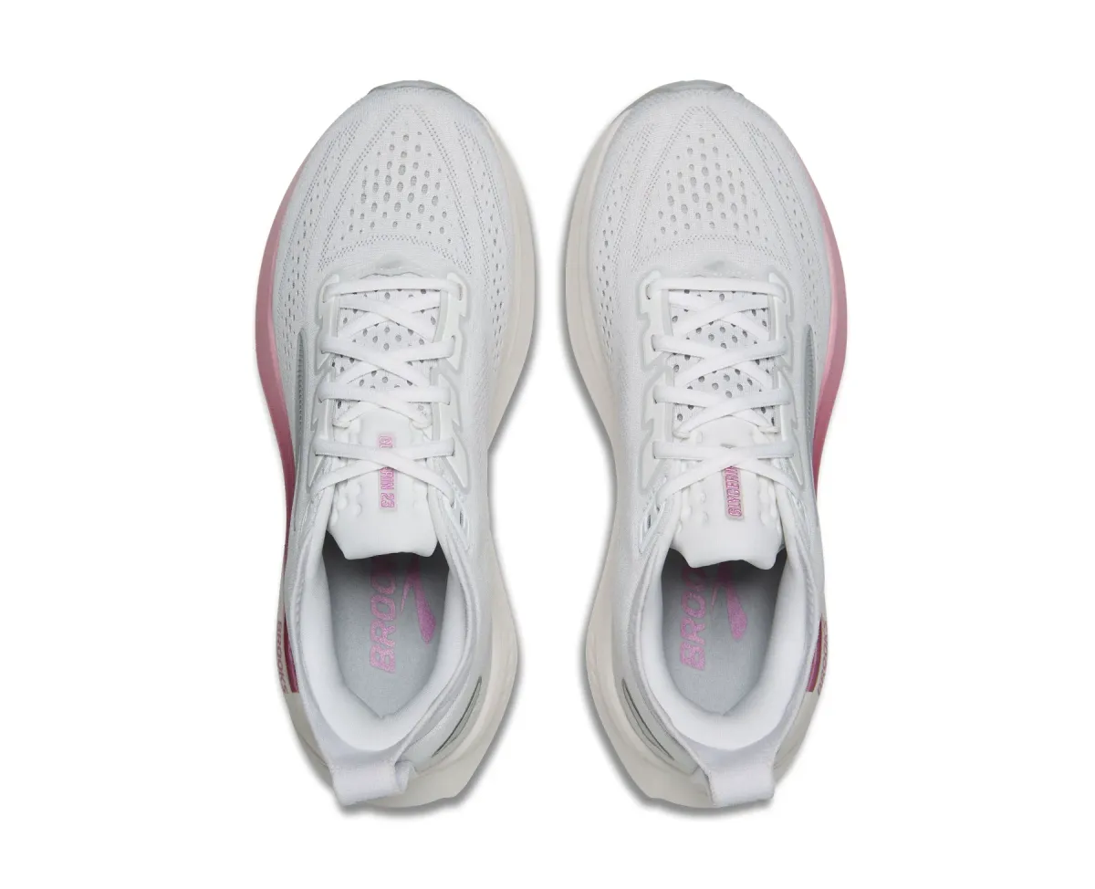 BROOKS W GYLCERIN 23 WHITE/HARBOR MIST/METALLI