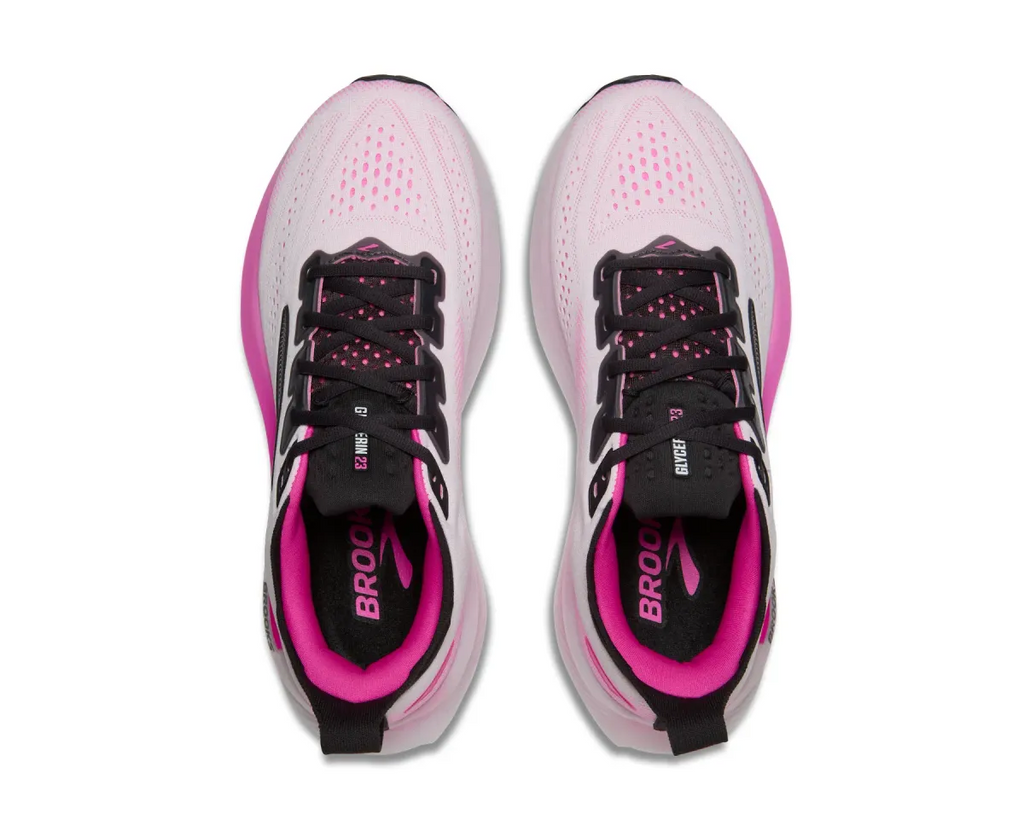 BROOKS W GLYCERINE 23 WHITE/PHANTOM/CYBER PINK