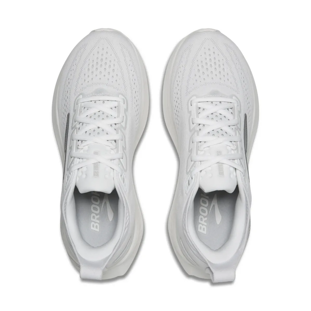 BROOKS W GLYCERINE 23 WHITE / OYSTER / SILVES