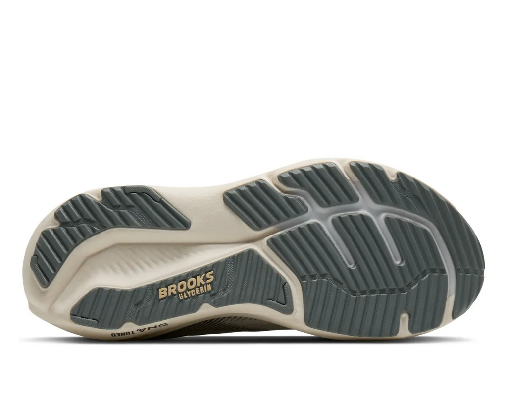 BROOKS M GLYCERIN 23 COCONUT/BLEACHED SAND/GREY