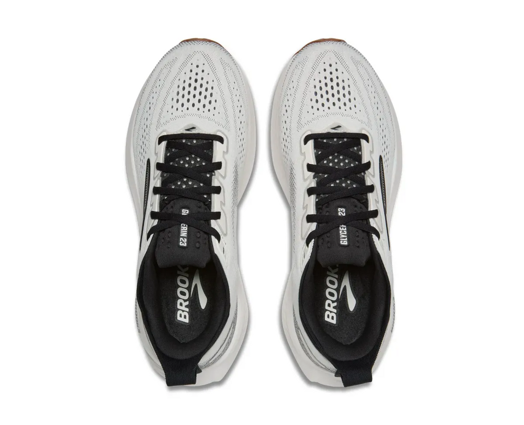 BROOKS M GLYCERINE 23 WHITE/BLACK/GUM