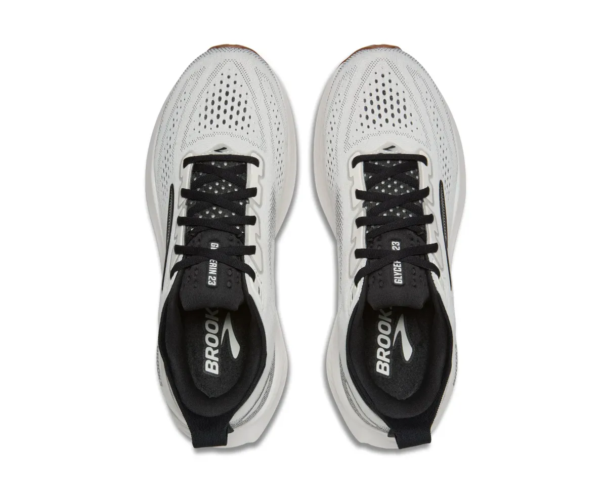 BROOKS M GLYCERINE 23 WHITE/BLACK/GUM