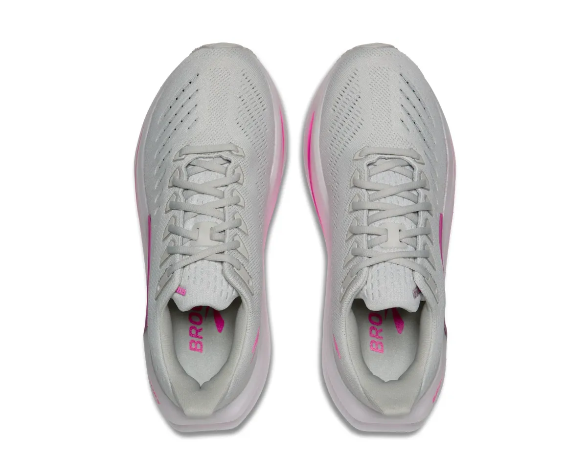 BROOKS W GLYCERIN MAX 2 OYSTER/ARGYLE/CYBER PINK