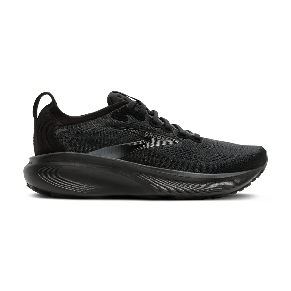 BROOKS W ADRENALINE GTS25  Black/Black/Ebony