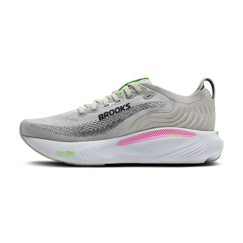 BROOKS W ADRENALINE GTS25 OYSTER/PINK/GREEN