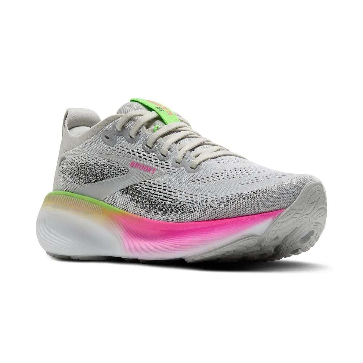 BROOKS W ADRENALINE GTS25 OYSTER/PINK/GREEN