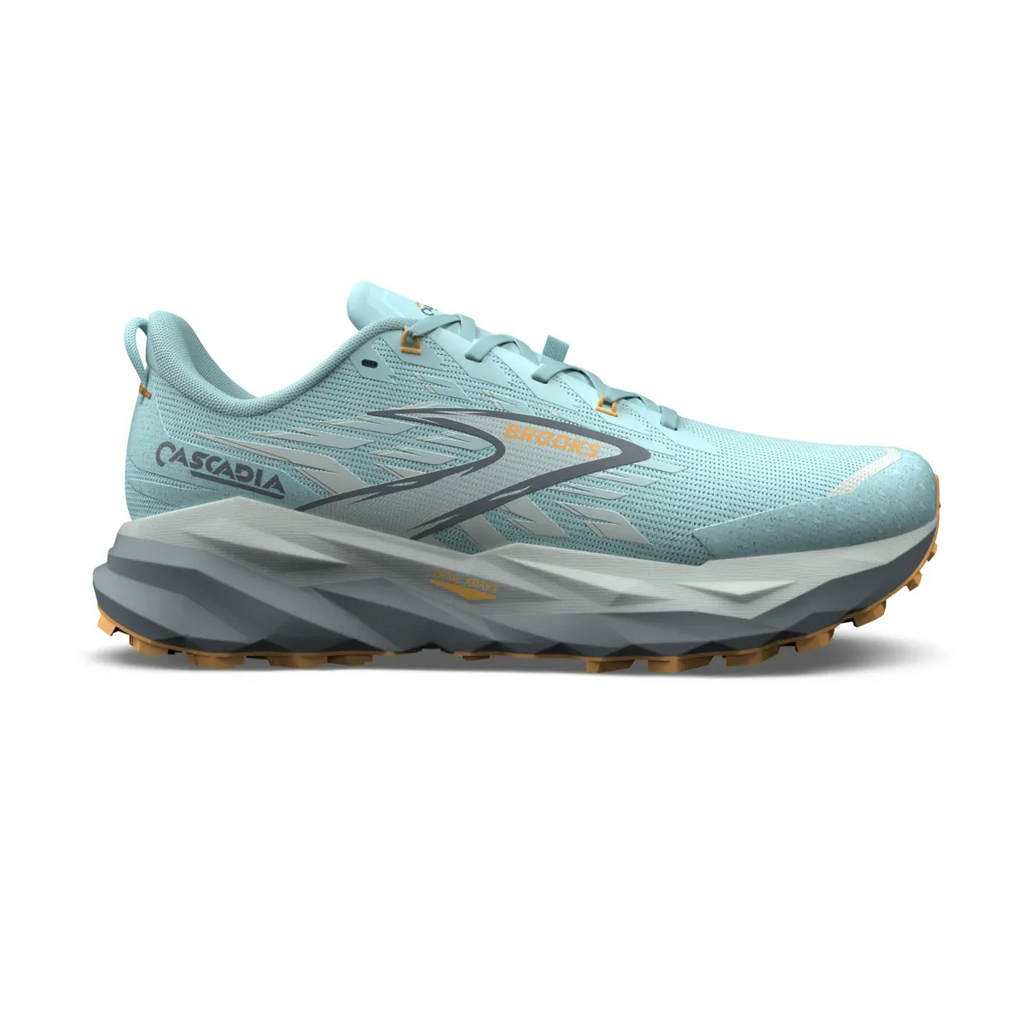 BROOKS W CASCADIA 19 CLEARWATER/PRIMER GREY/APRICO