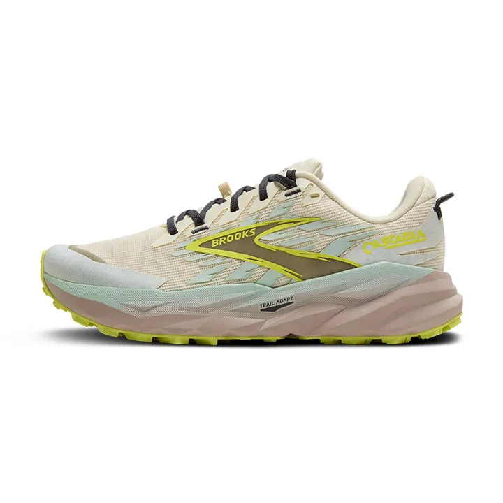 BROOKS W CASCADIA 19 Coconut/Misty Blue/Ebony