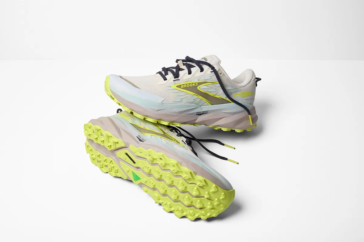 BROOKS W CASCADIA 19 Coconut/Misty Blue/Ebony
