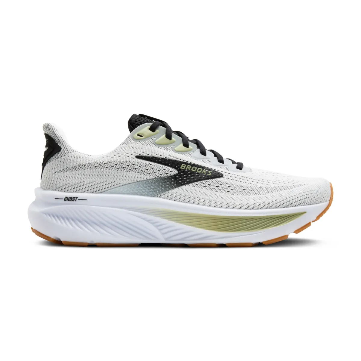 BROOKS M GHOST 17 WHITE/BLACK/TEA