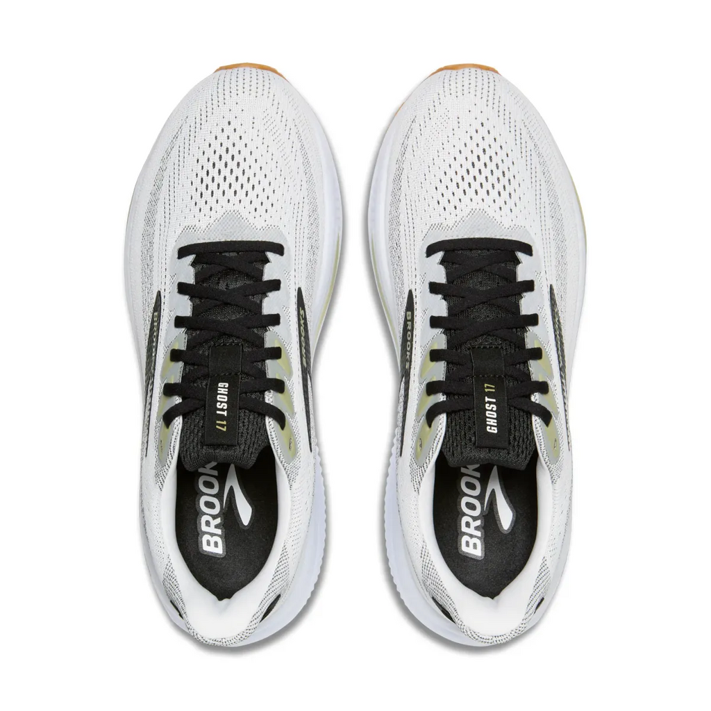 BROOKS M GHOST 17 WHITE/BLACK/TEA