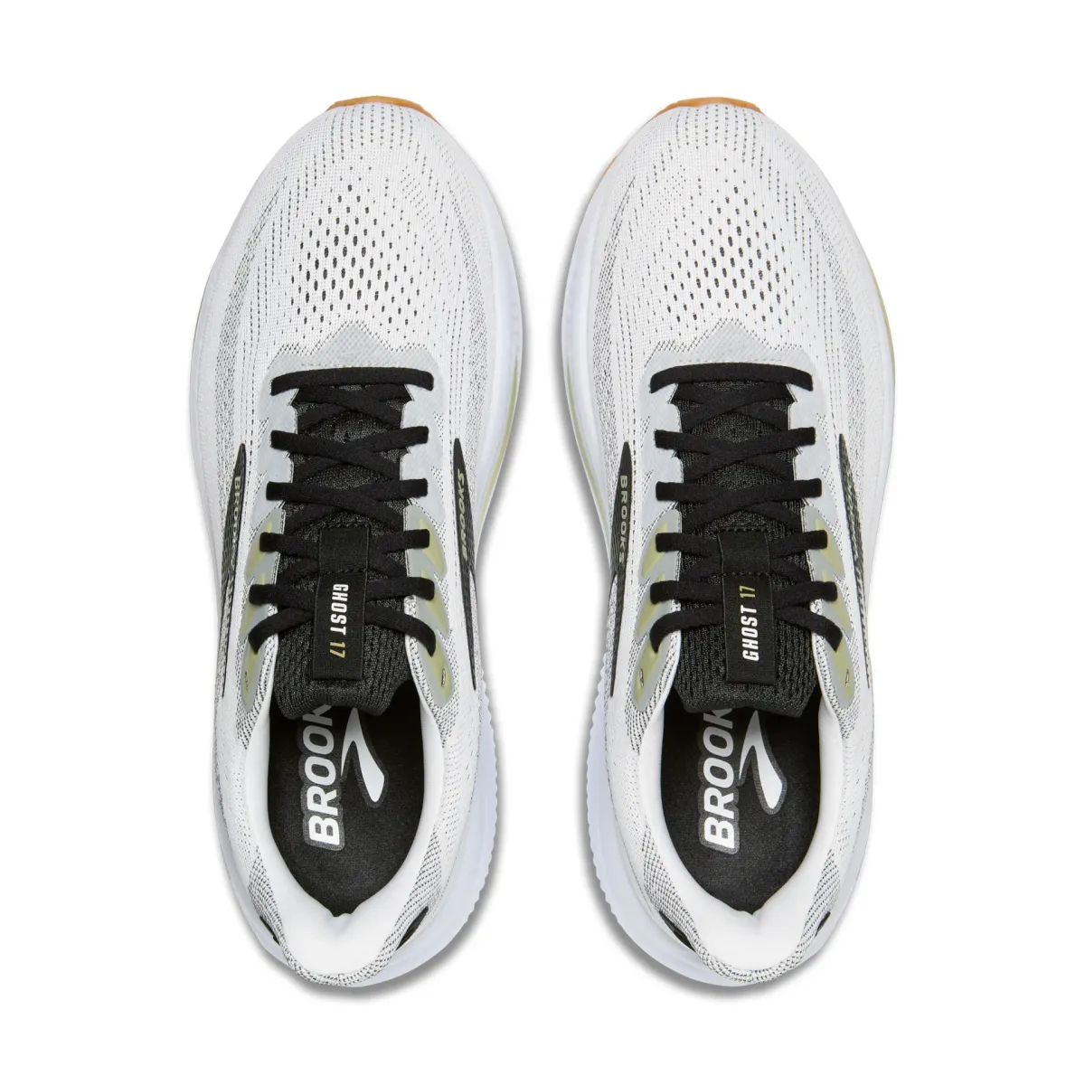 BROOKS M GHOST 17 WHITE/BLACK/TEA