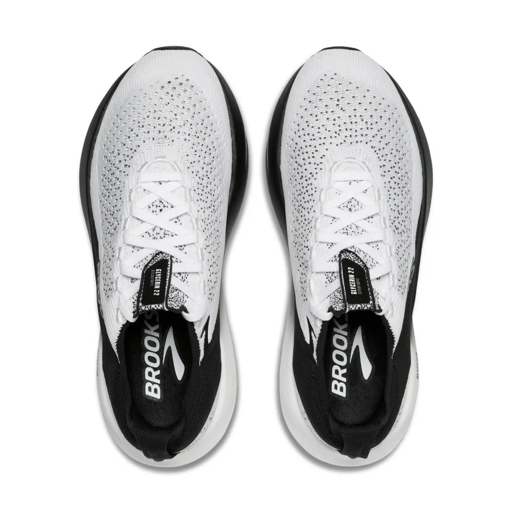 BROOKS W GLYCERIN STEALTHFIT 22 WHITE/GREY/BLACK