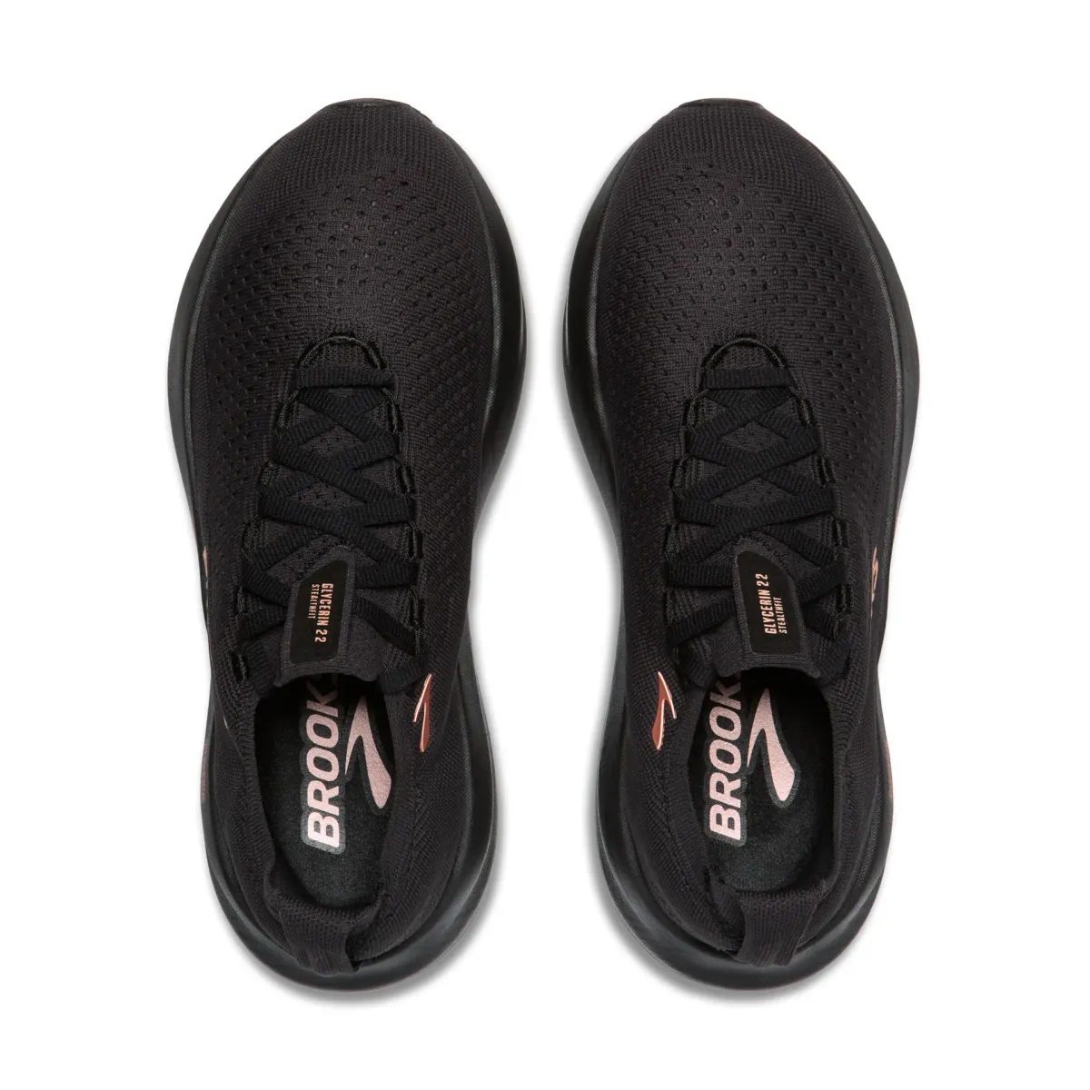 BROOKS W GLYCERIN STEALTHFIT 22 Black/Grey/Rose Gold