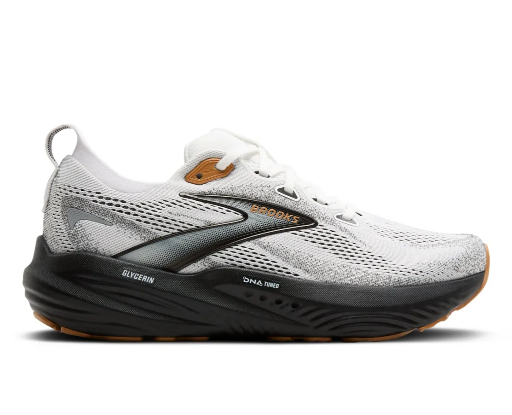 BROOKS M GLYCERIN 22 WHITE/GREY/BLACK