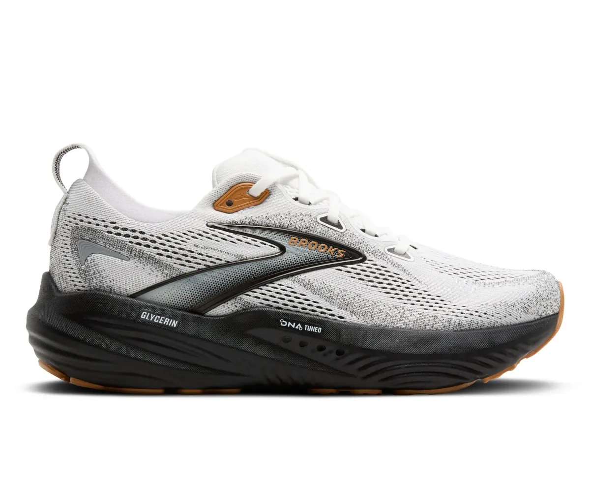 BROOKS M GLYCERIN 22 WHITE/GREY/BLACK