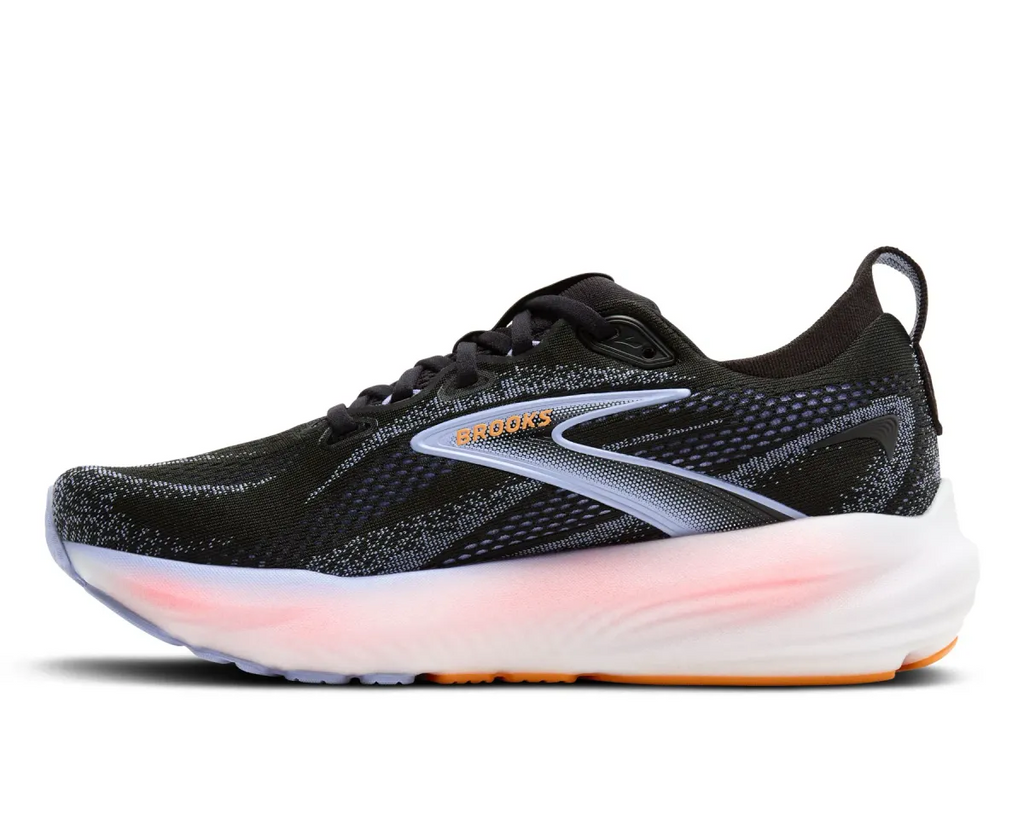 BROOKS W GLYCERIN 22 BLACK/BLUE HERON/ORANG