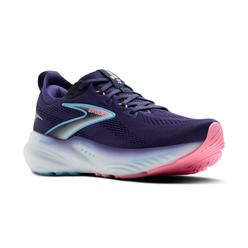 BROOKS W GLYCERIN 22 Blue Ribbon/Peacoat/Dianthus