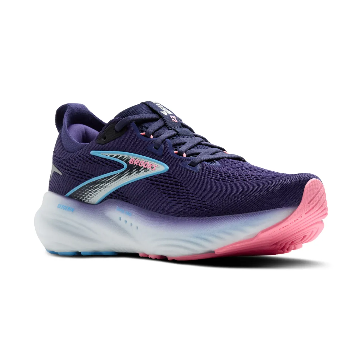 BROOKS W GLYCERIN 22 Blue Ribbon/Peacoat/Dianthus