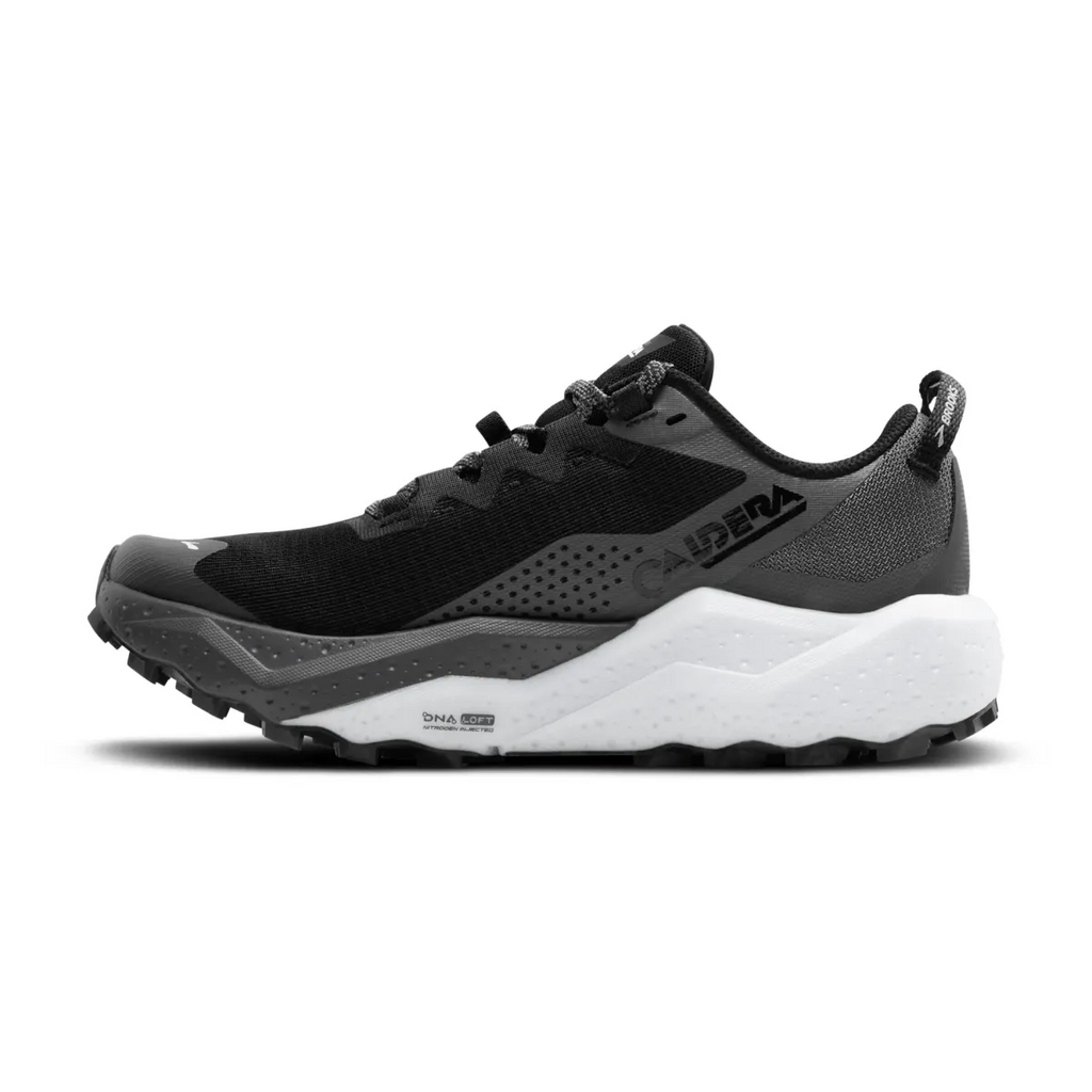 BROOKS W CALDERA 8 BLACK/BLACKENED PEARL/WHITE