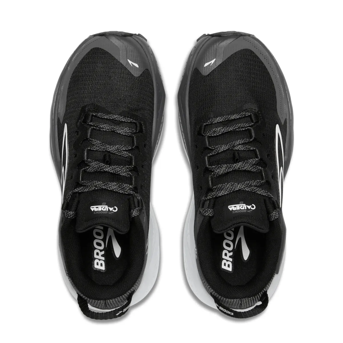BROOKS W CALDERA 8 BLACK/BLACKENED PEARL/WHITE