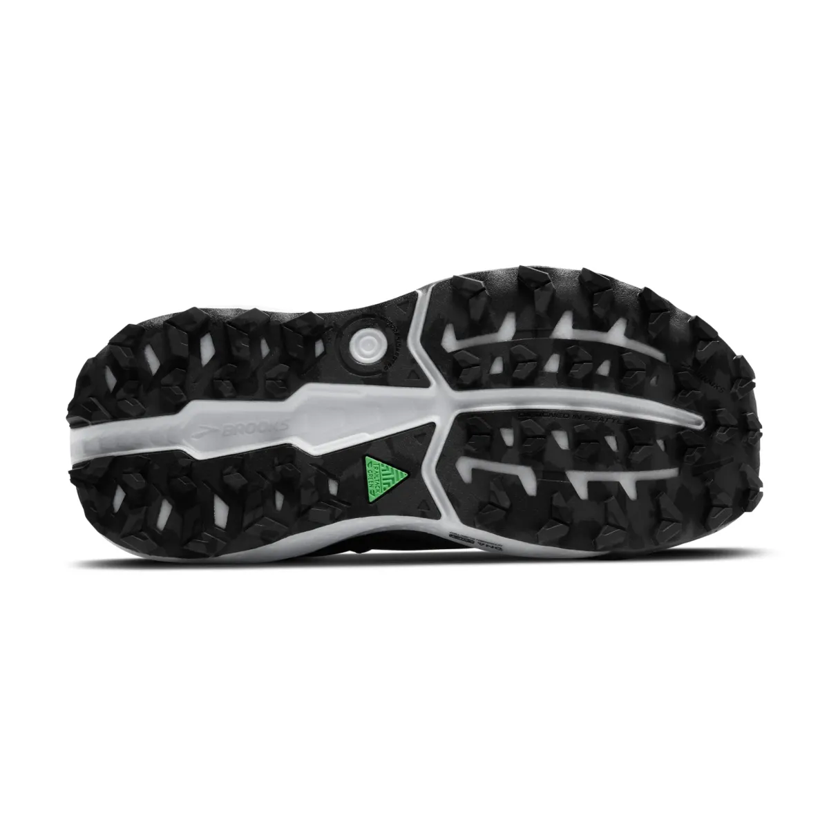 BROOKS W CALDERA 8 BLACK/BLACKENED PEARL/WHITE