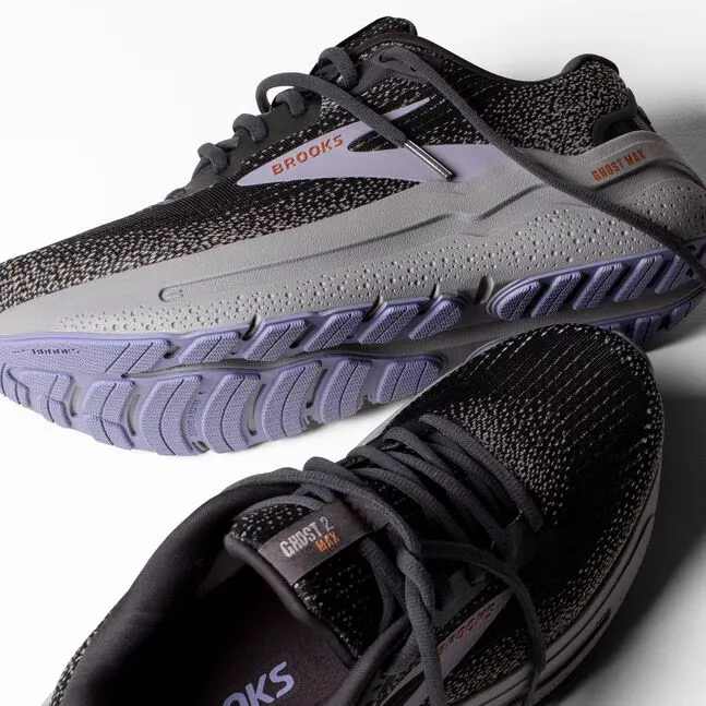 BROOKS W GHOST MAX 2 : EBONY/SWEET LAVENDER/ALLOY